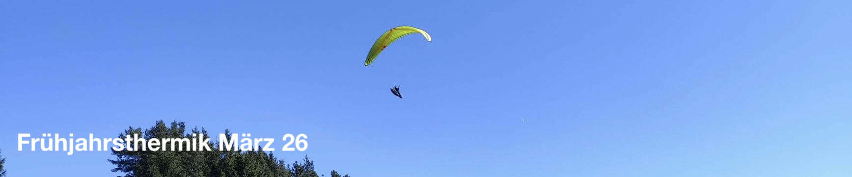 Luftzeiten startet am 27. März in die Frühjahrssaison mit Paragliding.